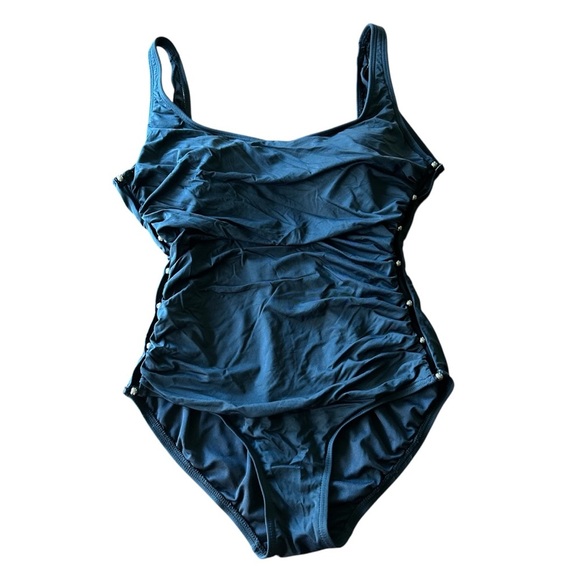 Carmen Marc Valvo  | Scoop Neck One Piece Swimwear - Picture 4 of 7